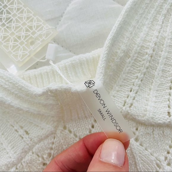 NWT Devon Windsor Atlas Dress in Off-White - Picture 11 of 15